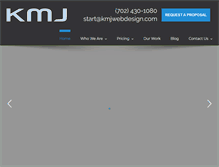 Tablet Screenshot of kmjwebdesign.com